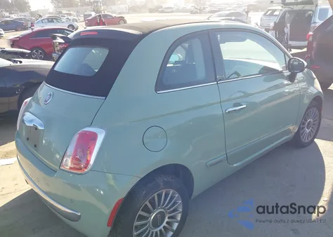 2012 Fiat 500C Lounge z USA, uszkodzony, nr VIN 3C3CFFER1CT343546